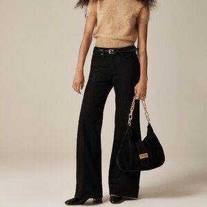 J. Crew Low Rise Denim Trouser Jeans, Black